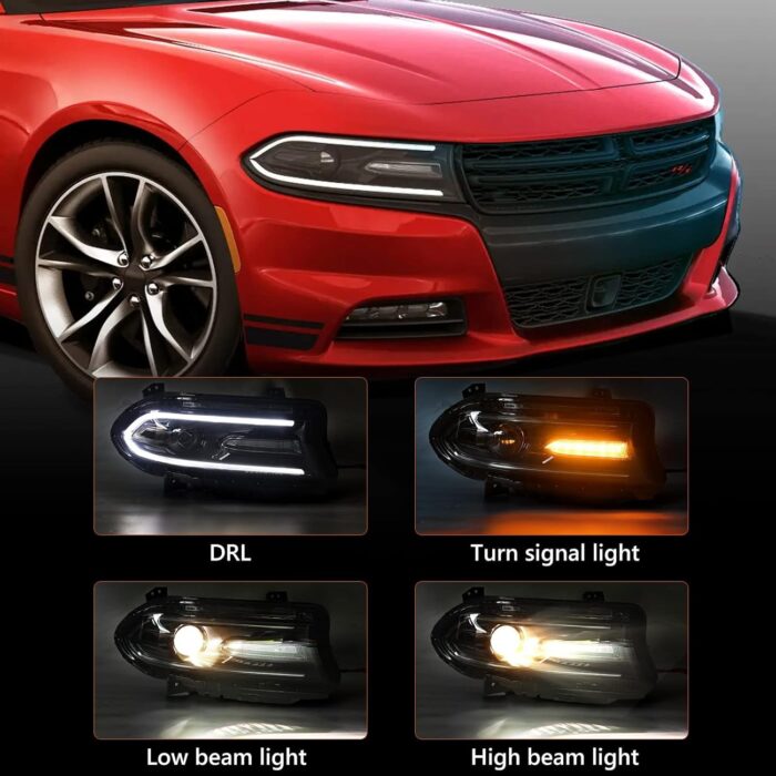 info for dodge charger headlight