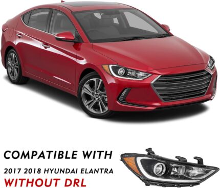 info for headlight for hyundai elantra 2017 2018