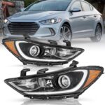 pair for headlight for hyundai elantra 2017 2018