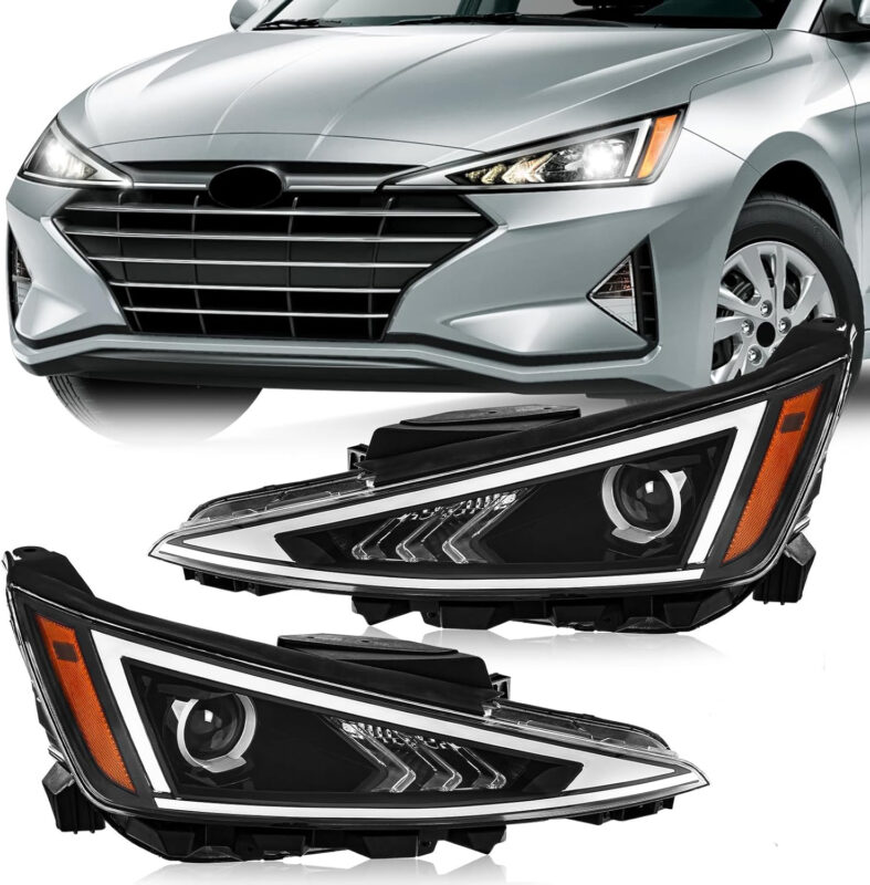 pair of headlight for hyundai elantra 2019 2020