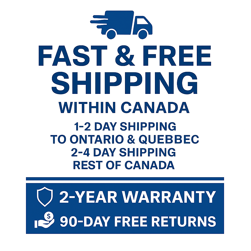 free shipping and warranty info
