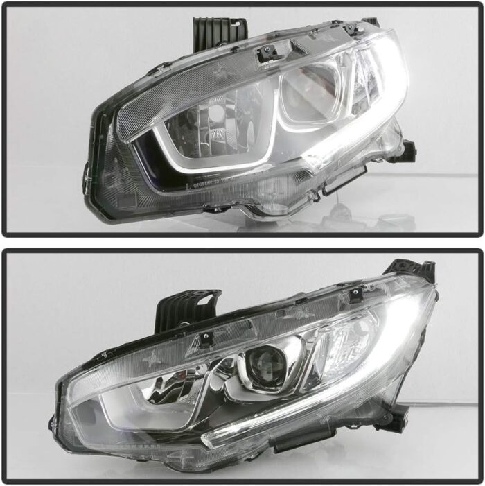 infograph for headlight for honda civic